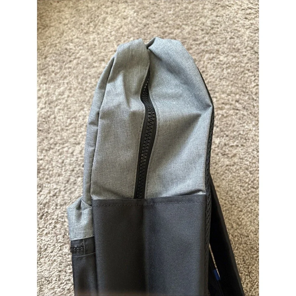 CHAMPION Manuscript Backpack 100% Polyester Grey Black with Laptop Sleeve